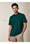 Men Regular Fit Henley Neck Short Sleeves T-shirt