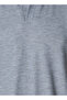 Men Short Sleeves Textured Polo T-shirt - 2
