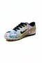 Walked Flet White & Black Sockless Field Football Shoes - 3