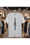 Loose Fit Unisex Planets Color Design Printed T-shirt