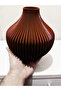 Fluted Decorative Bioplastic Vase – Modern Minimalist Home Accessory (Flowers Not Included) - 3