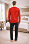 Polo Republi̇ca 95% Cotton Long Sleeved Men's Pajama Set 3406 - 3