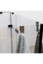 Inox Satine Single Shower Cabin Hanger - Only for 6mm Fixed Glass - Not Suitable for Sliding Doors - 2