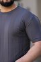 Men's Soft Textured Knitwear T-Shirt - 2