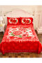 Premium Opulent Floral Velvet Bedding Set of 3 Bedspread 2pcs Pillow case All Season Bedding Set