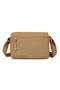 Smart Bags Brown Women's Shoulder Bag Lightweight Fabric Multi-Pocket Crossbody Long Strap - 3