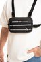 Unisex Adjustable Strap Multi-Purpose Reflective Biker Chest Bag