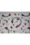100% Cotton Kids 70X100 Crib Pillow Sheet Quilt Set Traffic and Blue Galaxy (with Quilt) - 5