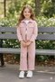 Girl's Denim Jacket Pants T-Shirt - 2