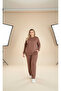 Plus Size Soft Texture Comfortable Double Pockets Mold Flexible Women Tracksuit Set
