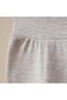 Newborn Girl and Boy Baby Unisex Single Bottom Wear with Booties 0-3 Months Cotton Newborn Pajama Bottom Beige - 2