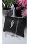 Silver Color Steel Non-Tarnish Necklace with Zircon Stone Detail and Wing Figure - 6