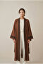 Petra 100% Muslin Turkish Kimono Robe- Lightweight Cover-Up- Hand Stone-Printed - 5