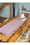 Rosy Linen Dertsiz Ruffled Runner 50X150Cm - 3