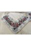 Handmade Patterned Hand Embroidered Cheesecloth with Ring Beads on the Writing Edge Yemeni, Scarf, 4 Sides Embroidered - 6