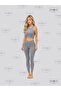 Heart-Detained Leggings and Ring-Detained Crop Top - 2
