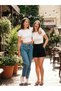 Women's Unprinted Basic 2-Piece Fitted Baby Tee Combed Cotton Crop T-Shirt - Set of 2 - 4