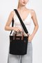 Smart Bags Khaki Women's Shoulder Bag Canvas Fabric with Genuine Leather Detail and Long Strap - 5