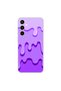 Galaxy S23 Fe Compatible Transparent Case Transparent Cream 2 Designs - 5