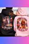 Lover & Friend Couple Combination Tramp & Lady Printed Hooded Sweatshirt Set of 2