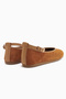 Jenin Genuine Leather Camel Suede Women's Ballerinas with Belt - 5