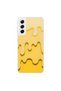 Samsung Galaxy S21 Fe Compatible Transparent Case Transparent Cream 5 Designs - 5