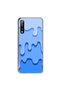 Samsung Galaxy A50 Compatible Transparent Case with Cream 3 Design - 5