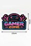 Gamer zone / gamer area decorative lighting (23x16cm) - 4