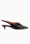 Jeni Black Closed Toe Short Heeled Women's Shoes - 2