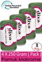1 kg - Pack of 4 - 3 mm - Koton Macrame Bag Yarn 1969 Apple Green