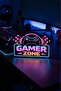 Gamer zone / gamer area decorative lighting (23x16cm)