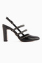 Mandy Black Staple Detailed Women's Heeled Shoes - 3