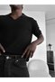 Men's Italian Collar Half Oversize Knitwear T-Shirt Relaxed Fit Knitted Polo Collar T-Shirt