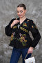 Front Tie Detail Cotton Embroidered Seasonal Jacket - 6