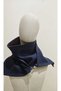 New Model, Winter Wool Knitwear Fabric, Navy Blue Burgundy Color Neck Collar - 3