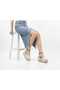 White Woven Sandals with Wedge Heels_6322 - 3