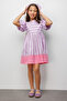 Lilac Striped Girls' Poplin Dress - Juno - 2