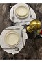 Stylish Embroidery Detailed Leaf-Shaped Plate – Decorative American Serving Dish - 3