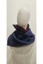 New Model, Winter Wool Knitwear Fabric, Navy Blue Burgundy Color Neck Collar - 6