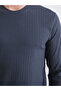 Esvab • Modern & Distinctive Zero Roba Collar Long Sleeve Ribbed Men's T-Shirt - 3