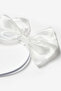 White Organza Bow Girl's Crown - 2