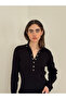 Thin Studded Knitwear Sweater Women's Black - 2