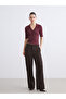 Esvab • Modern & Distinctive Devrik Roba Collar Women's Ribbed T-Shirt - 2