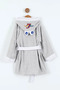 Clown Figured Embroidered Hooded Children's Bathrobe |   Soft Cotton Texture |   Water Absorber |   Comfortable Fit - 2