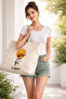 Thick Canvas Large Tote Bag 42X38 cm XL Large Size Printed Bag Shoulder Bag