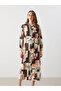 Patterned Women's Shirt Dress - 2