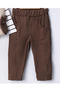 Baby Boy 3-Piece Set 9-24 Months Inflatable Vest 100% Cotton Sweatshirt Velvet Trousers - 5
