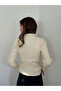 Thin Studded Knitwear Sweater Women's Beige - 5