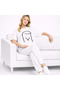 Lover Couple T-Shirt Oversize Unisex Matching Couple Minimal Drawing Design Couple White - 2