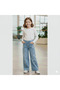 Girl's Comfortable Fit Star Stone Palazzo Jean Pants